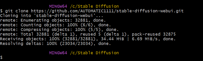 Stable Diffusionのインストール